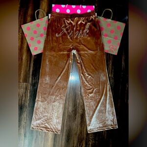 NWT VS PINK SIZE XL BLING VELOUR SWEATPANTS.